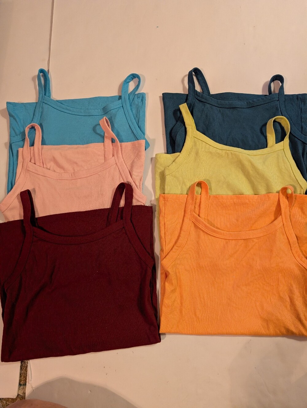 No Boundaries 6 Ribbed Tank Tops XS 1